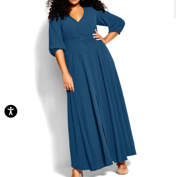 NWT City Chic Maxi Desire Dress in Jade Size 20 - Picture 1 of 7